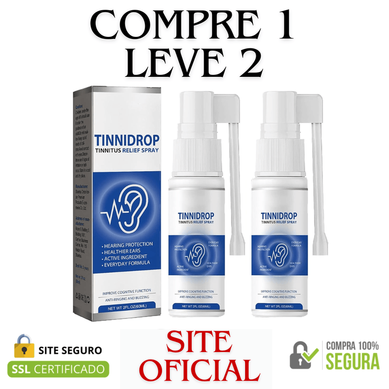 Tinnidrop Compre 1 Leve 2 - Adeus Zumbidos